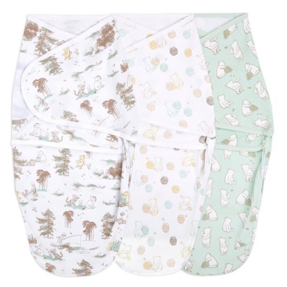 3 Classic Winnie the Pooh Swaddles